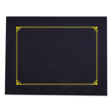 Universal® Certificate-document Cover, 8 1-2 X 11 - 8 X 10 - A4, Navy, 6-pack freeshipping - TVN Wholesale